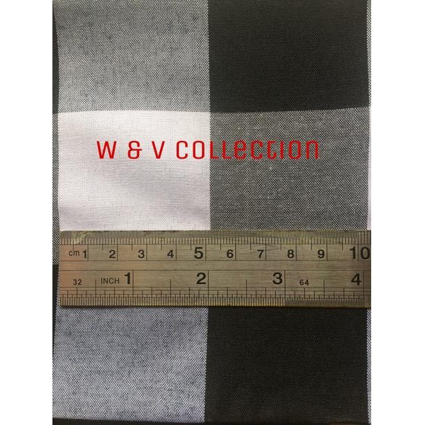 

AT Kain kotak hitam putih 5cm lebar 150cm.