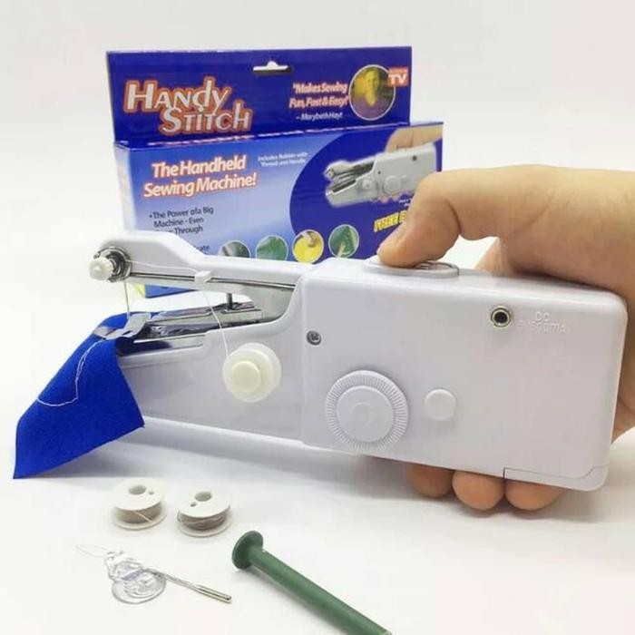 

AT Handy Stitch, Mesin Jahit tangan Mini sewing Dengan Batrai