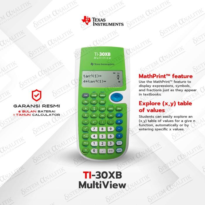 

Texas Instruments TI-30 XB Multi View Scientific Calculator