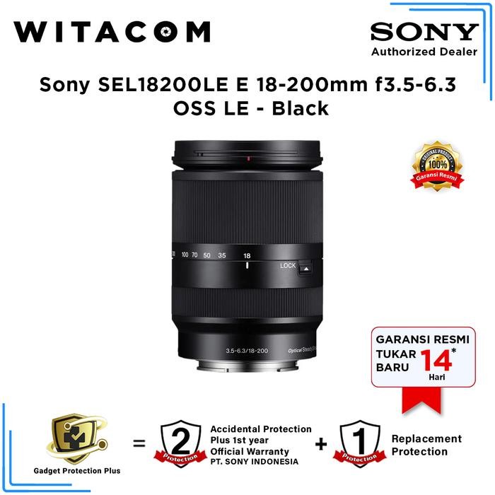 Sony SEL18200LE E 18-200mm f3.5-6.3 OSS LE - Black