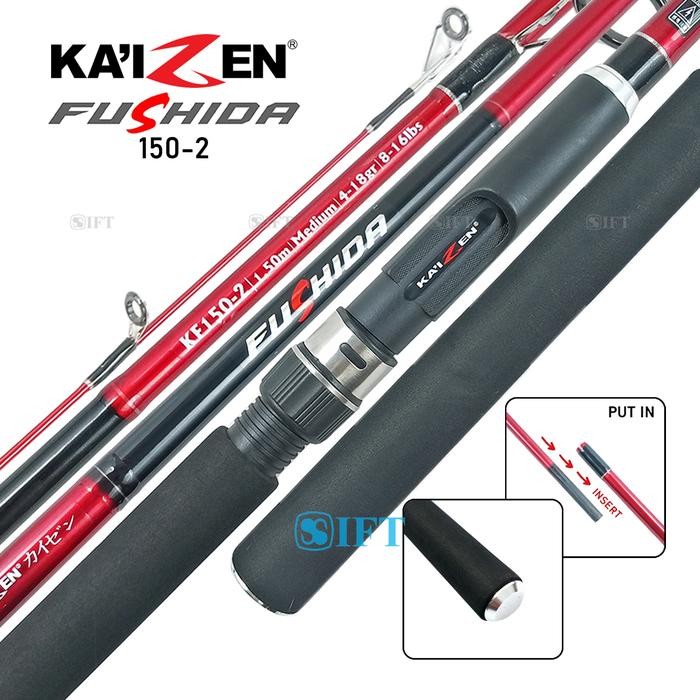Joran KAIZEN FUSHIDA Solid Tip Carbon Kolam Galatama Lele IFT