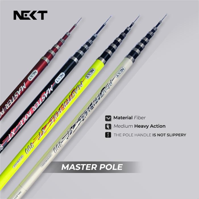 Tegek Pancing Next Master Pole Fiber - Bisa Untuk Bendera