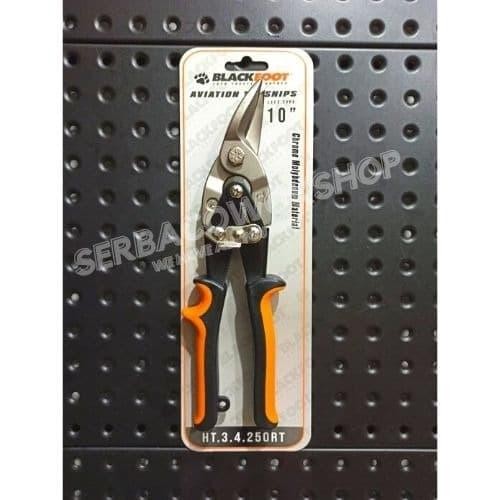 Blackfoot Gunting Hollow Baja Ringan Gunting Seng 10 Inch Bengkok
