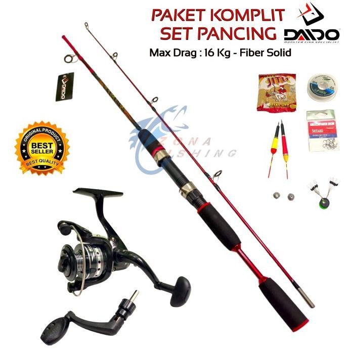 Set Pancing Laut Joran Sambung Daido Japan Style 16Kg PAKET KOMPLIT