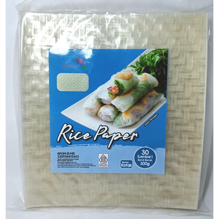 

New 30 Lembar Rice Paper KOTAK / Banh Trang High Quality Rice Paper / Kulit Lumpia Vietnam Rice