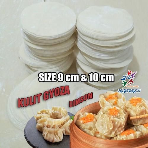 

New Kulit Dimsum siomay pangsit ukuran 9 cm / 10 cm Gyoza