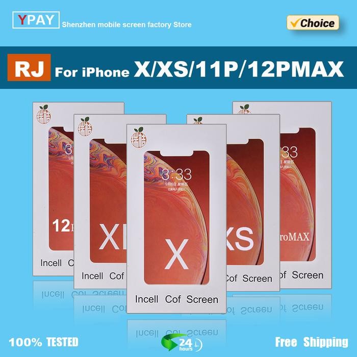 RJ Screen For iPhone X XR XsMax 11 12 13 13Pro 14 LCD Display Tou