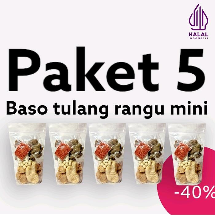 

New Baso tulang rangu MINI (PAKET5)
