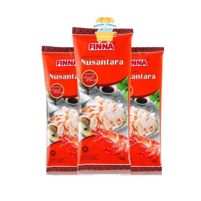 

New FINNA Kerupuk Udang NUSANTARA BESAR 380gr BPOM Resmi