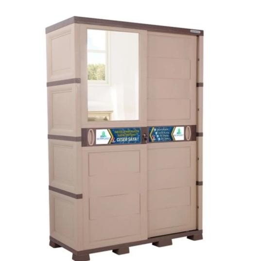 Lemari Pakaian Sliding Lemari Sliding Olymplast Lemari Baju Wardrobe