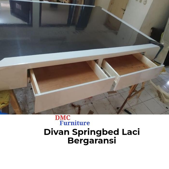 Divan Laci / Dipan Springbed Laci Tanpa Sandaran 160X200 Garansi