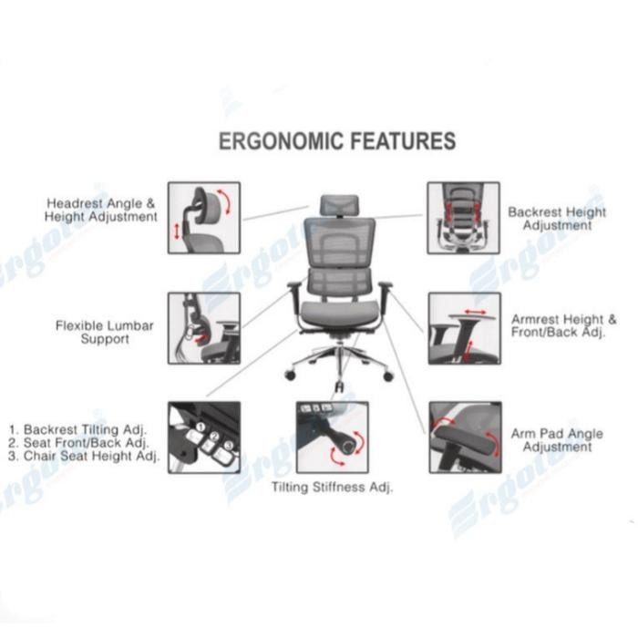 Kursi Direktur Kursi Kantor Ergotec Gl 916 Tr