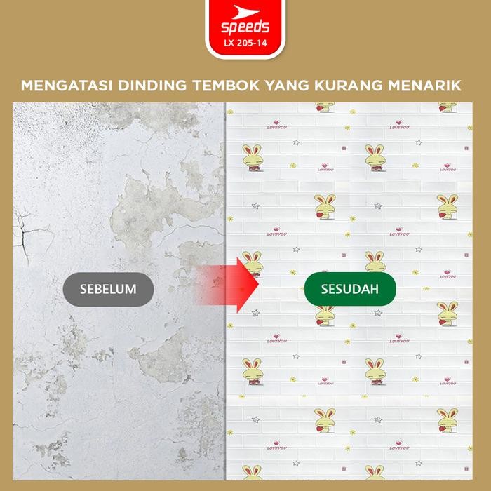 Speeds Sni Wallpaper Dinding Walpaper Dinding Foam Pe Wall Sticker Untuk Ruang Tamu Berstandar