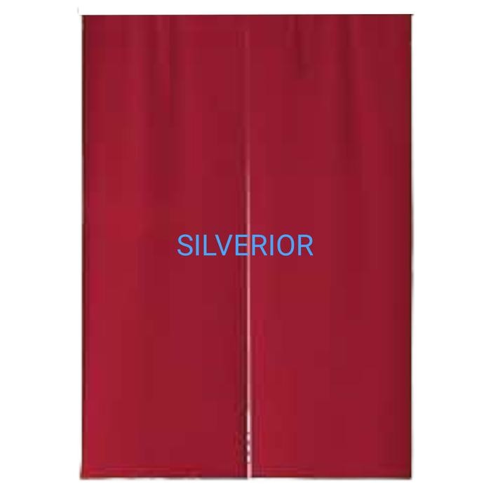 Noren Kain Tirai Gorden Pembatas Pintu Ruang Jepang Polos Merah Red