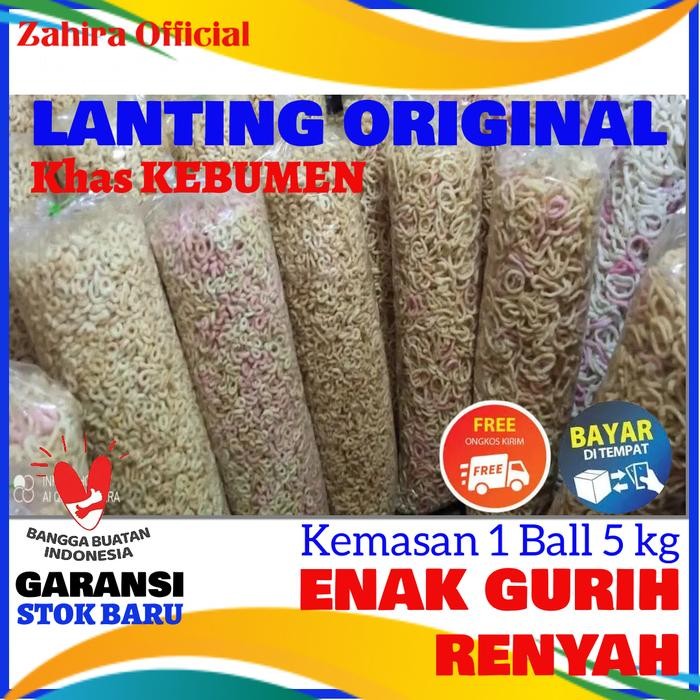 

TERMURAH Oleh-oleh Lanting Singkong Khas Kebumen 5kg Makanan Ringan Klanting 1 B Camilan READY STOCK