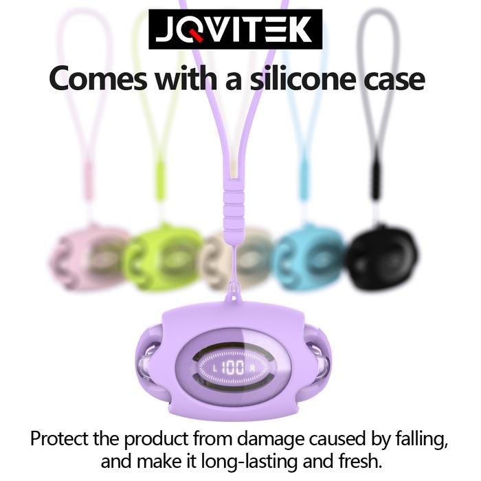 Jovitech Ep28 Ear Clip Wireless Headset Bluetooth Led Display Smart Touch Long Life Battery Calling