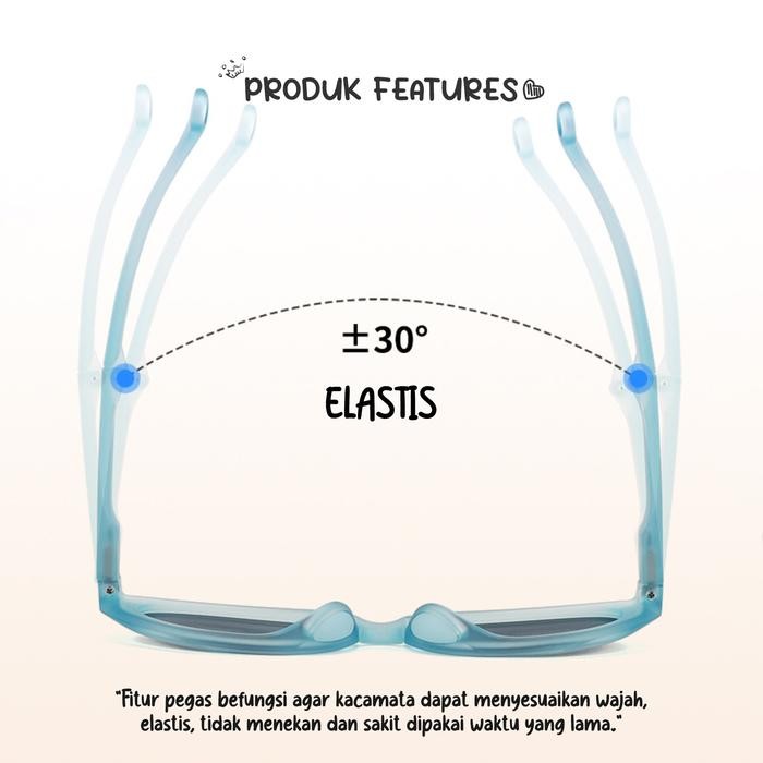 Kigo Kacamata Hitam Anak Sunglasses Bulat TR 90 Lensa Polarized 9-078