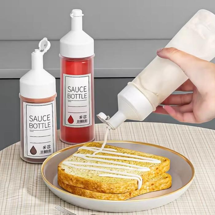 Botol Sauce Sambal Ketchup Salad Dressing Jam Honey Botol Saus Minyak Free Label Stiker