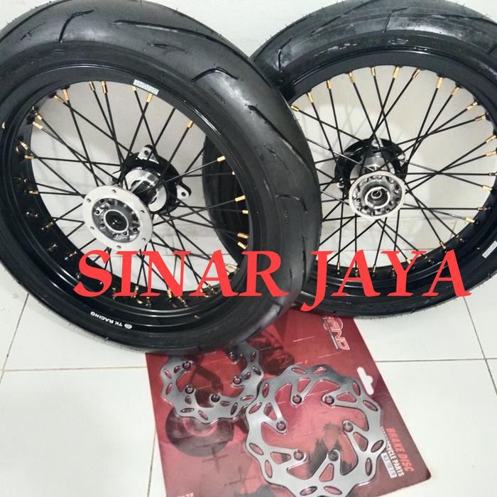 supermoto velg jari tk bright 350 300 250 17 klx crf sepaket ban