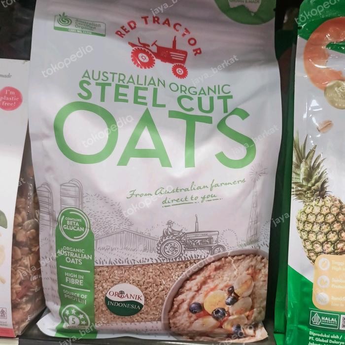 

red tractor australian organic steel cut oats 1kg