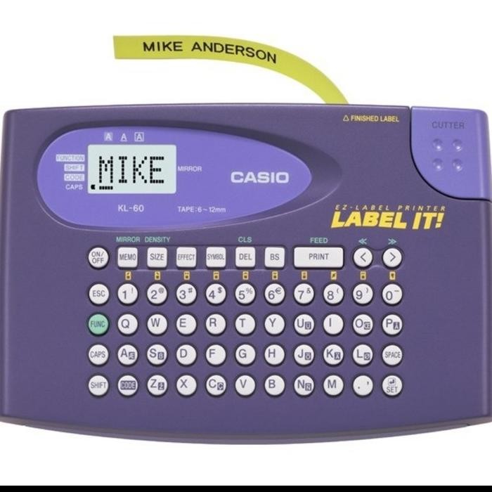 Unik Label/Mesin Label Print/Casio Kl-60/Readystock