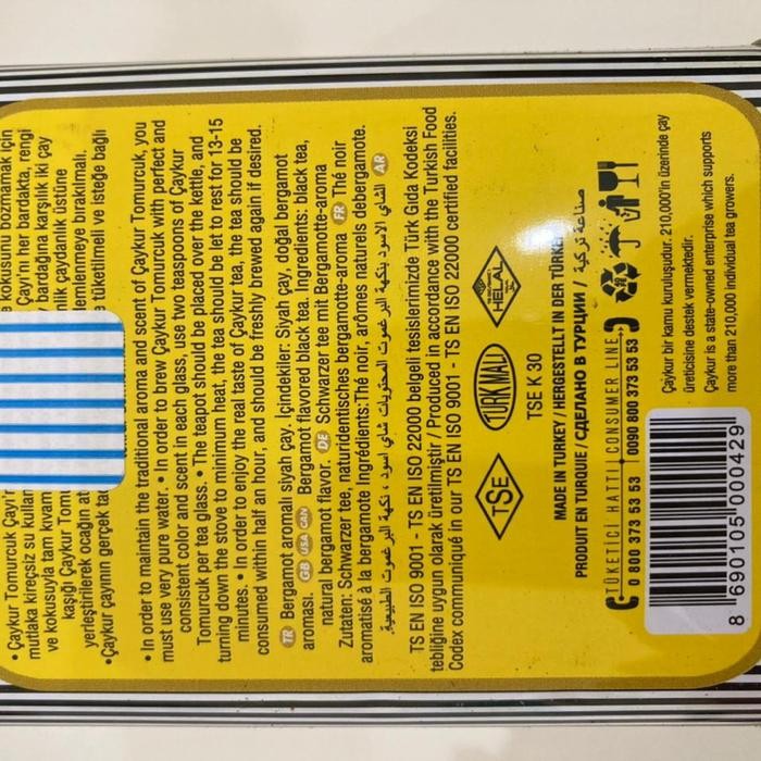 

Teh Turki - Teh Caykur Tomurcuk Earl Grey Tea - Kemasan 125 Gram #Gratisongkir #Sale #Discount