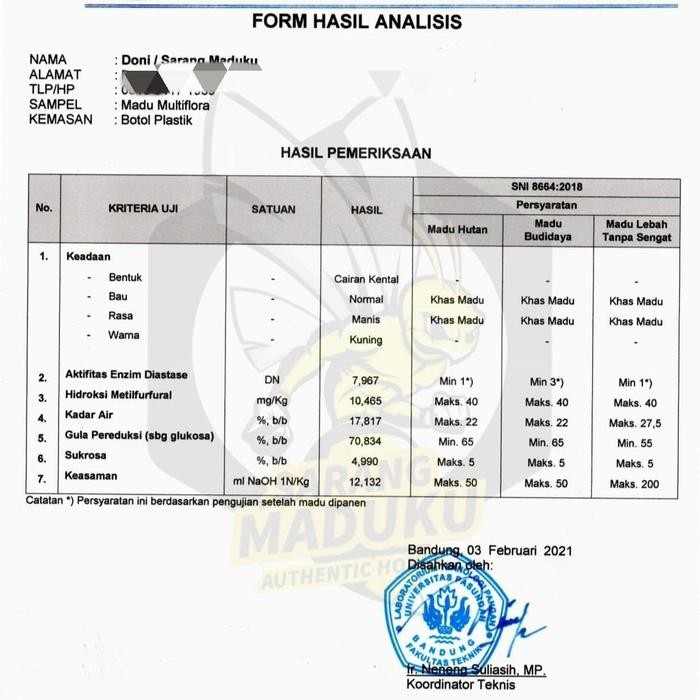 

Madu Murni Sarang Maduku Nektar Multiflora 1Kg Pure Raw Honey