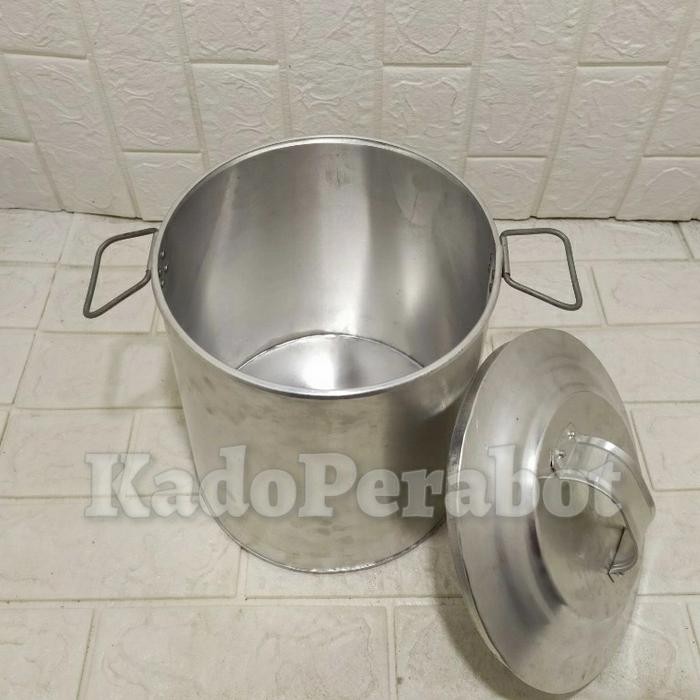 Tong air alumunium 22 - panci dagang - panci masak air jumbo tinggi masih ready