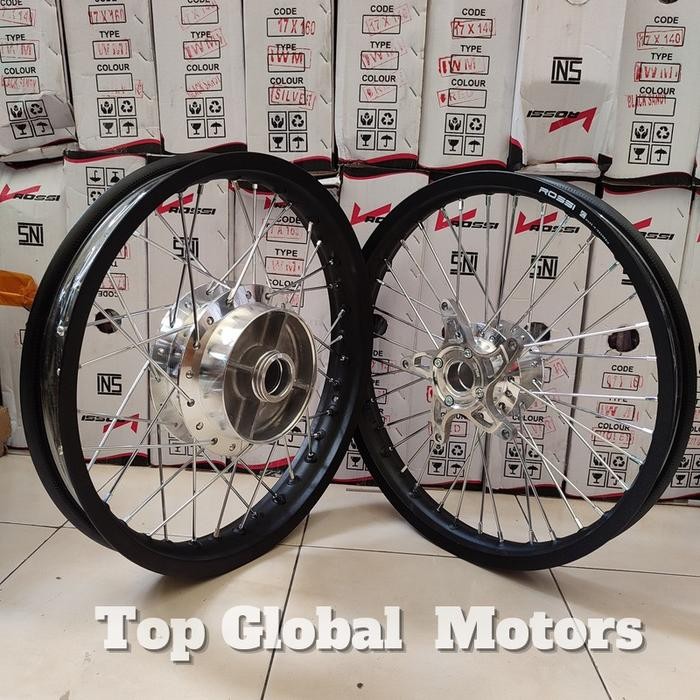 VELG CB150R NEW CBR150R SEPASANG ROSSI ORIGINAL DEPAN BELAKANG - PELEK VELK CB150R CBR150R