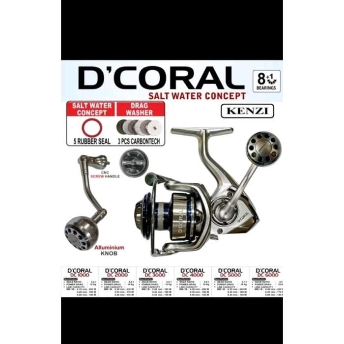 reel kenzi d'coral 1000-6000