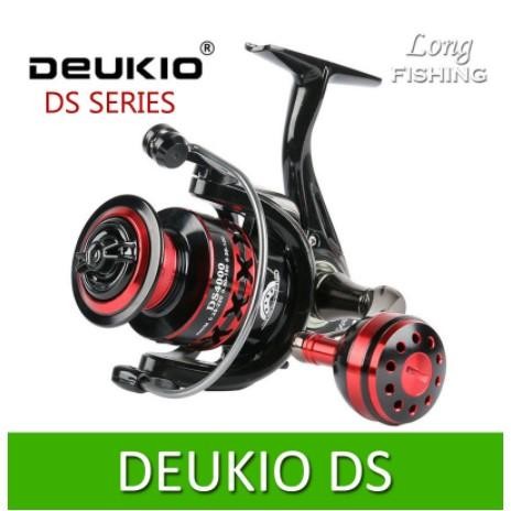 Reel Pancing Metal DEUKIO DS 2000 - 7000 Max Drag 30lb Kekuatan Tinggi