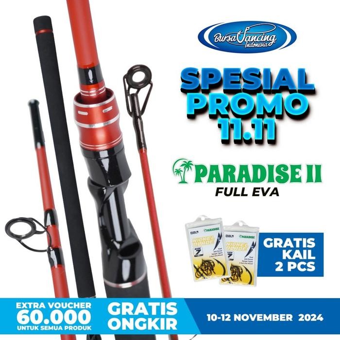  PARADISE JORAN PANCING PARADISE II FIBER SOLID COMPOSITE 150CM 165CM 180CM 210CM 1 TAHUN