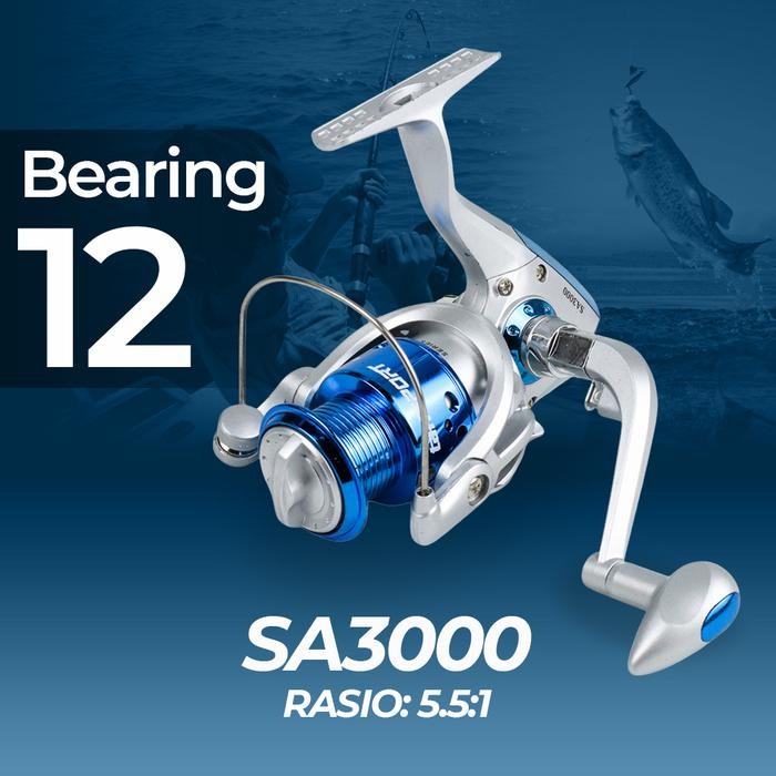 Reel Pancing spinning fishing SA3000 Taffsport Reel 12 ball bearing