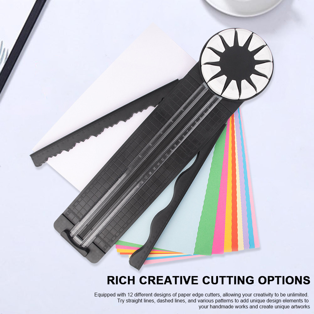 

12 In 1 360 Degree Rotary Paper Cutter Cutting Tool DIY Straight Line Hand Ledger Paper Cutter Tool
