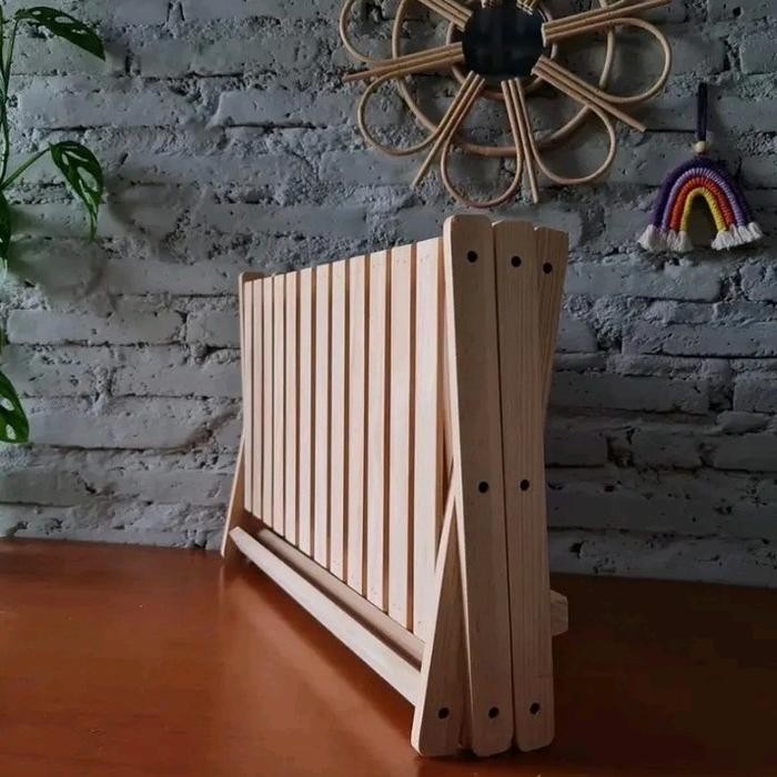 Karya Bersusun 5 Storage Holders & Racks Rak Sepatu 2 Susun Kayu Zig-Zag Tempat Sepatu Tempat Sepatu