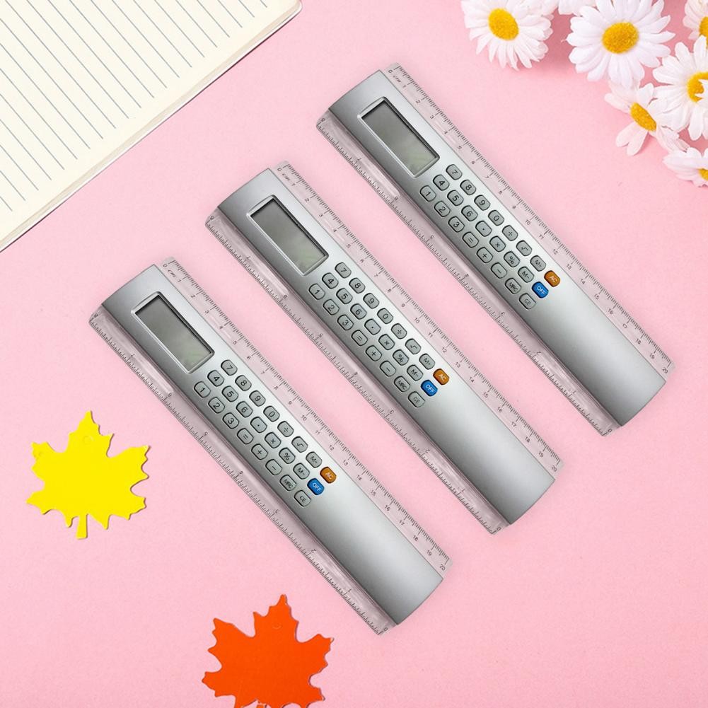 

Creative Ruler Clear Scale Battery Powered Angle Ruler Pocket Size 8 Digits Calculator Angle Ruler