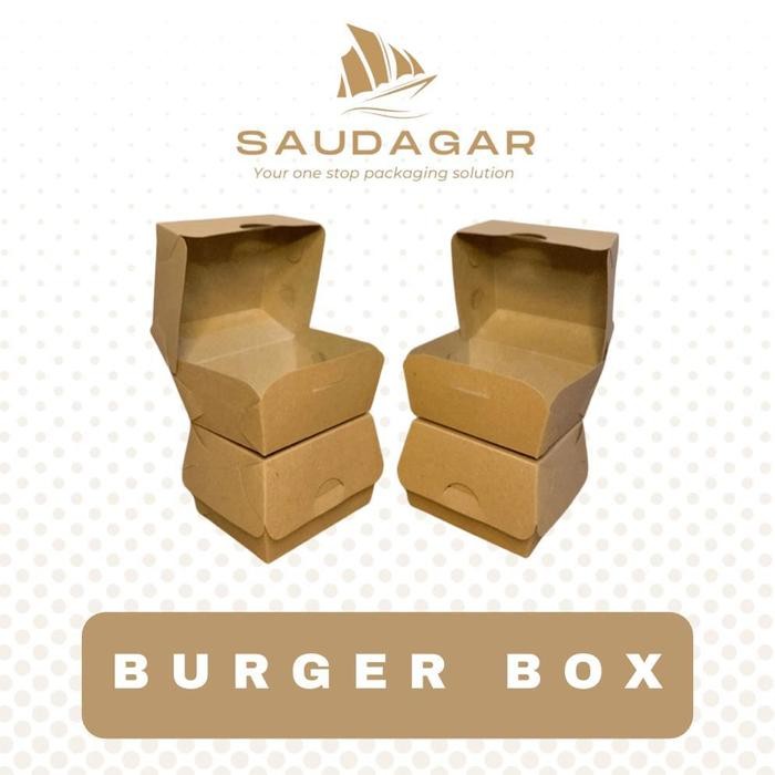 

Dus burger / box burger / kotak / kemasan burger laminasi food grade