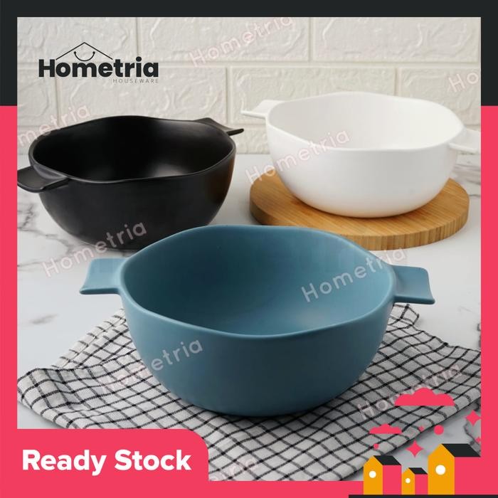 MANGKOK SAJI KERAMIK MANGKOK POLOS BESAR MANGKUK KERAMIK ELEGAN