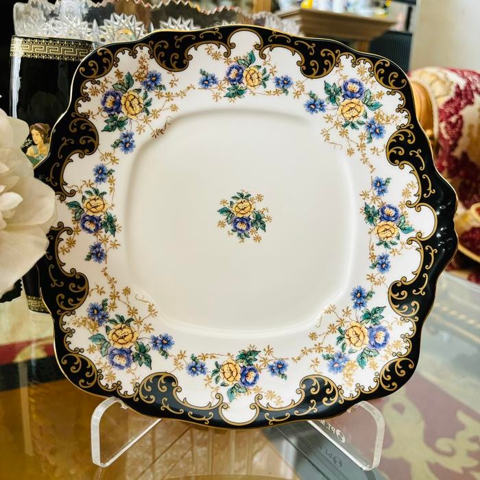 Piring saji / persegi / Royal Albert / 100 years / mewah/ cantik /