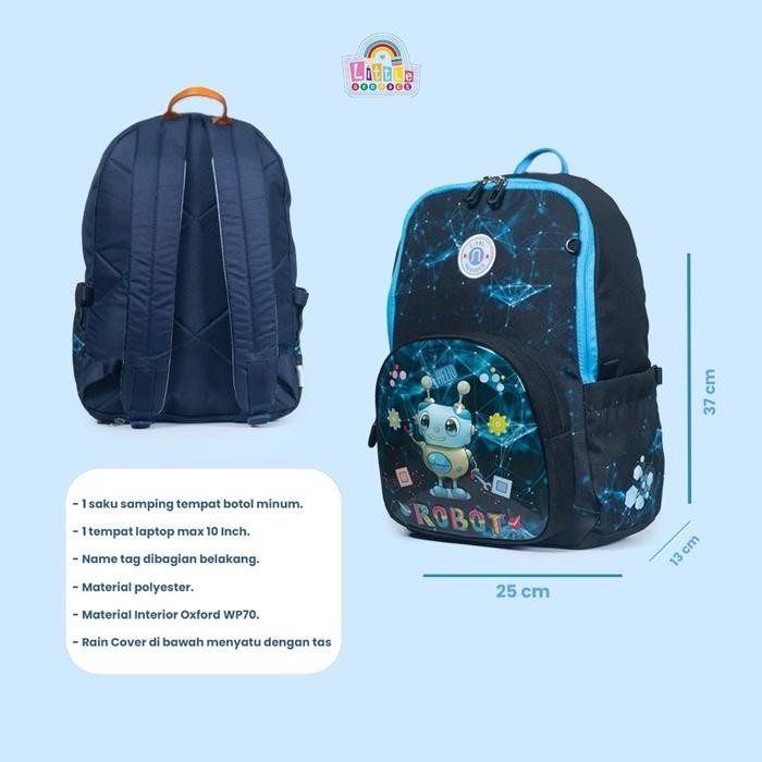 Little Neosack - Tas Ransel Casual Anak - Backpack Anak - Little Neosack Anak Sd- Robotic La59021