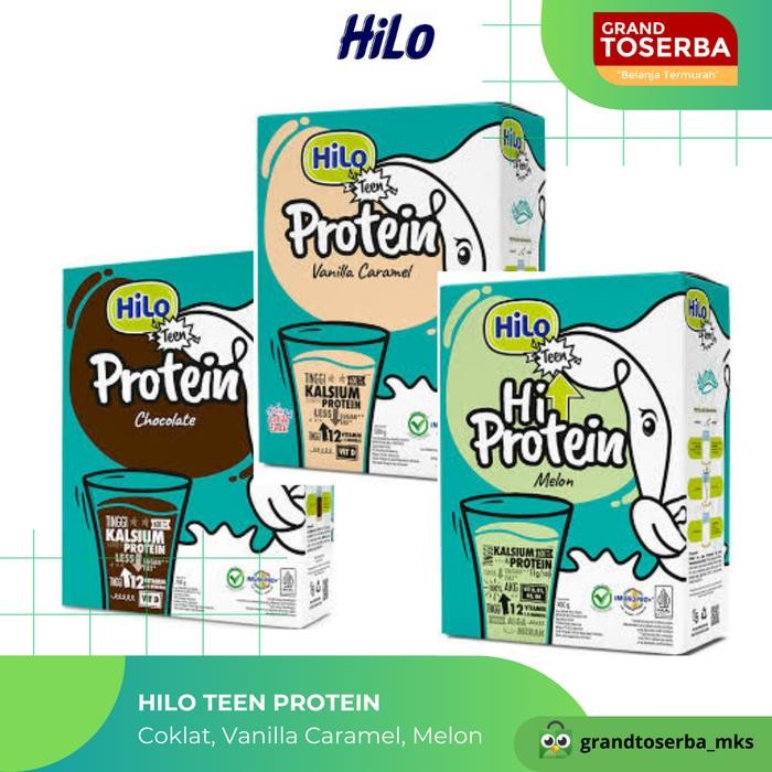 

HILO TEEN PROTEIN Coklat, Vanilla Caramel, Melon 250g, 500g