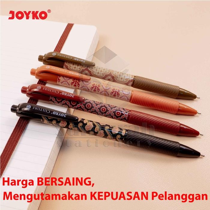 

Ready- Pulpen Joyko Culture Batik Bp 184 / Ball Pen Bp-184 Hitam Batik 0.7 Mm / Ballpen Cetek