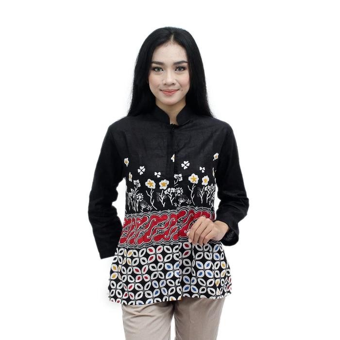 Blouse Batik Wanita S-M-L-Xl-Xxl-3L-4L-5L Atasan Batik Wanita Tbk