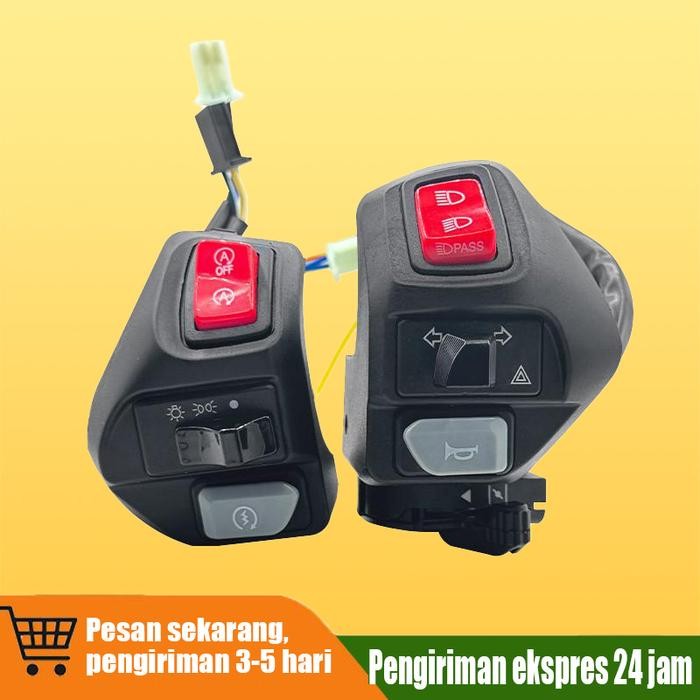 set saklar mio aerox kiri kanan domino vietnam lengkap mesin plus saklar bahaya aerox baru aerox