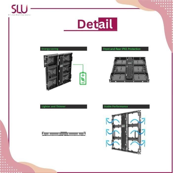 Videotron Outdoor P6 Module Led Smd Three In One Full Screen Ori Terlaris