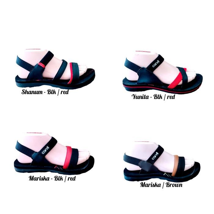 SANDAL CARVIL TALI BELAKANG, SANDAL GUNUNG WANITA FLAT CARVIL ORIGINAL