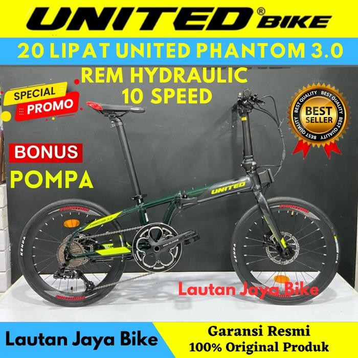 Sepeda Lipat 20 United Phantom 3.0