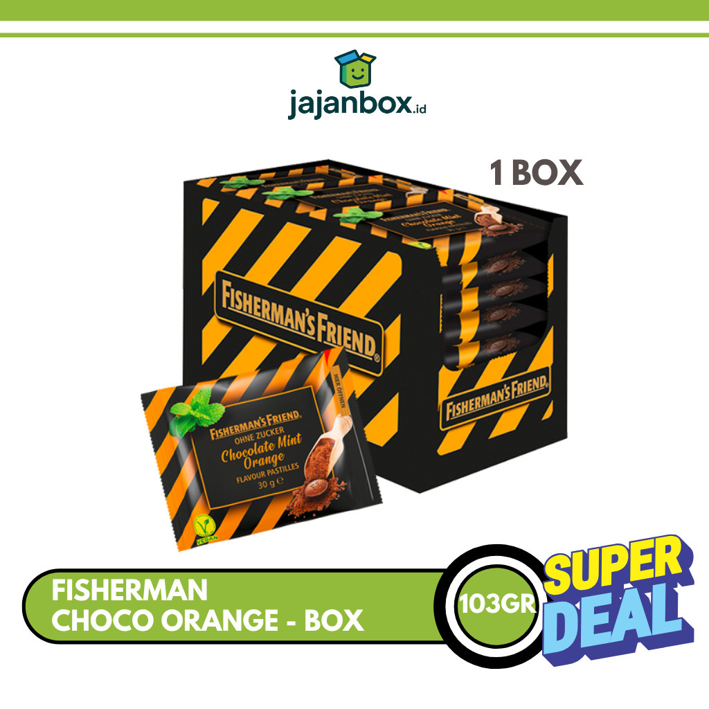 

Fisherman's Friend Choco Orange Permen Mint 25 gr - 1 BOX
