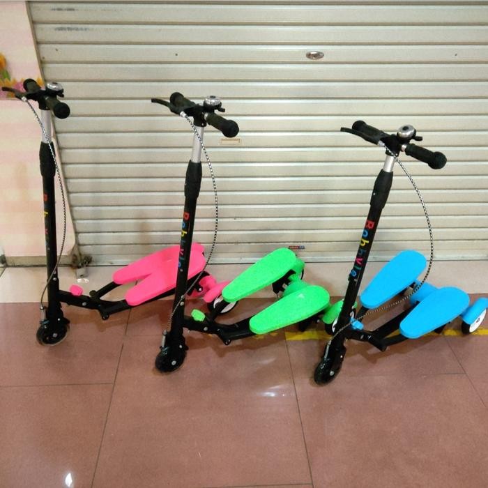 Skuter Dual Pedal Besi / Skuter Genjot / Scooter Otoped Anak