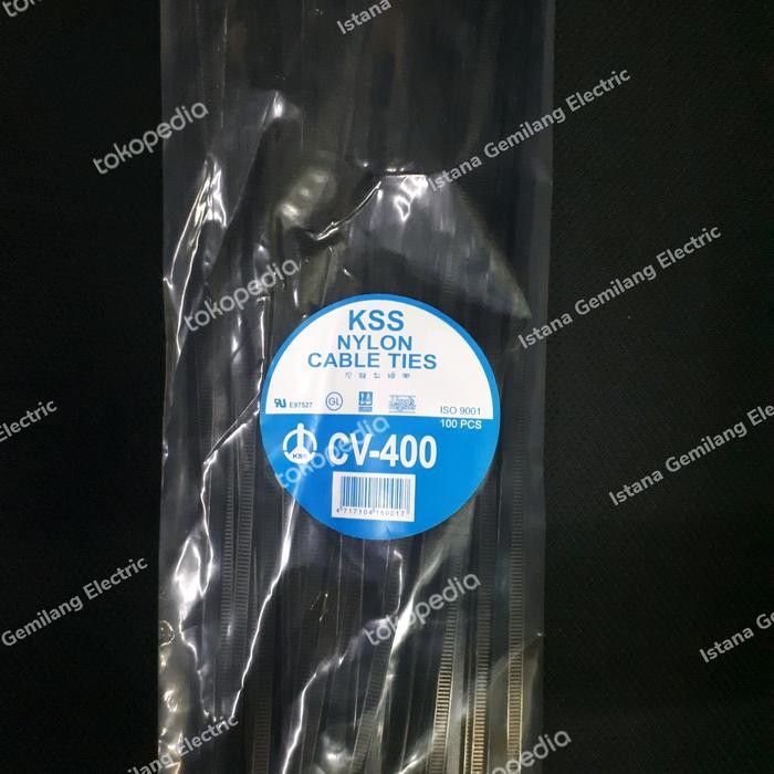 

Cable/ Kabel Ties KSS CV-400(400 x 4.8 mm) - HITAM
